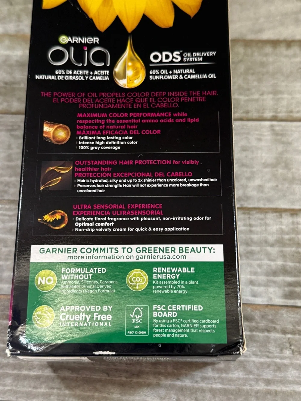 3X Garnier Olia 2.0 Soft Black Permanent Hair Color Brilliant Color -m